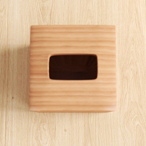 Ensemble de boîte à mouchoirs et porte-serviettes en bois écologique et durable, style classique, finition artisanale pour restaurants, hôtels, bureaux - Product Image 2