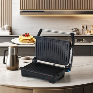Crêpière électrique antiadhésive, mini-plaque chauffante avec poignée froide au toucher pour le petit-déjeuner à la maison - Product Image 1