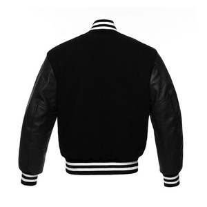 Men Varsity Jacket Premium Style Leather Sleeves Streetwear Bomber Coat For Winter Fashion Casual Outfits Trendy Sports Wear - Product Image 6