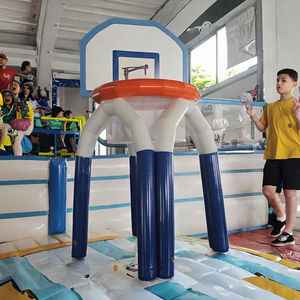 Panier de basket flottant gonflable portable de haute qualité THUY LINH en PVC, personnalisé pour usage commercial extérieur avec boîte à eau - Product Image 4