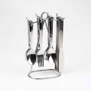 Stainless Steel <b>Flatware</b> Set High Mirror Polish Minimalist Design Dishwasher Safe Camping Cutlery - Product Image 1