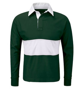 Vêtements d'équipe de rugby personnalisés pour hommes, manches longues, piqué, pour maillot de rugby de poids lourd au Pakistan - Product Image 2