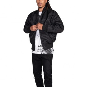 Blouson Bomber d'Hiver OEM pour Homme 100% Imperméable Réversible Style Urbain Tissu Toile Broderie Logo Personnalisé Placement Avant - Product Image 3