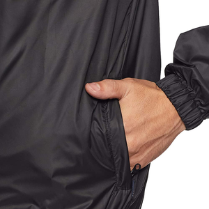 Chaquetas Cortavientos Casuales para Hombre Hechas en Pakistán, Cuello Alto, Cierre de Cremallera, Chaquetas Impermeables de Nailon Negro en Tallas Grandes - Product Image 6