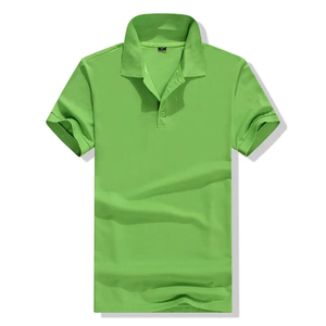 Polo de Manga Corta Negro para Hombre, Color Sólido, Algodón Piqué, Casual, Transpirable, Corte Regular, Diseño Tejido - Product Image 4