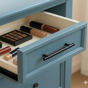 High Quality Modern Zinc Alloy T-<b>Bar</b> Handle Matte Black <b>Pull</b> <b>for</b> Kitchen Cabinet Drawer Nightstand Wardrobe Bathroom Decor - Product Image 4