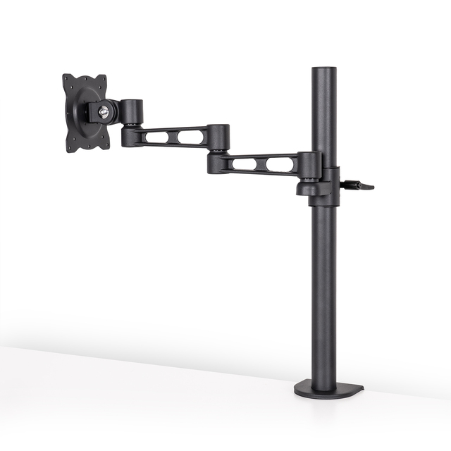 Ergonomic Monitor Stand Adjustable Tilt, Swivel, and Rotation for 17-32" Screens, VESA Compatible, Desk Clamp Mount AIDATA
