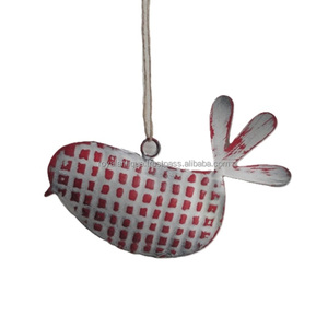 Forma de pájaro hecha a mano Navidad Metal Decorativo Pájaro volador Decoraciones navideñas Adornos Precio bajo - Product Image 5