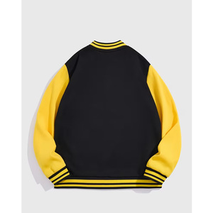 Blouson de baseball décontracté et sportif 2026 avec design color block, vêtement d'extérieur super cool de style américain - Product Image 2