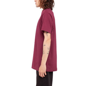 T-shirts à manches courtes pour hommes SHAKAWEAR, T-shirt décontracté en coton SHAKA WEAR, couleur bordeaux, coupe ajustée, T-shirts unis - Product Image 2