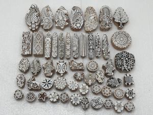 ชุดบล็อกไม้แกะสลักทำมือ พร้อมตราประทับงานฝีมือแบบดั้งเดิมสำหรับงานสิ่งทอและศิลปะเฮนน่า - Product Image 5