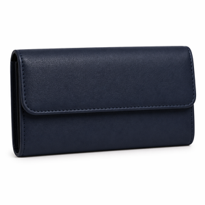 Portefeuille court en cuir véritable pour femme, style exécutif, avec bouton paysage, design élégant, pour affaires, idéal comme cadeau, anti-RFID, durable - Product Image 3