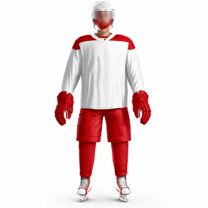 Uniforme de hockey sur glace respirant et léger, entraînement professionnel en club, sublimation polyester, unisexe, logo personnalisé OEM - Product Image 1