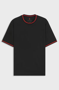 Camiseta de Algodón de Punto para Hombre, Corte Ajustado, de Alta Calidad, Personalizada, Manga Corta, Cuello Redondo, Informal, de Secado Rápido, Estampado Sólido, Nuevo Diseño - Product Image 5