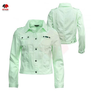Ryan Pro Gear <b>Customized</b> <b>Denim</b> <b>Jacket</b> For Women Breathable and Comfortable Fabric with <b>Customized</b> Logo OEM Design - Product Image 1