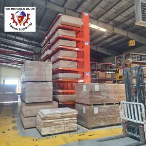 Industrie-Schwerlast-Stellsystem Platzierung von Aluminiumprofilen und Holzpaneelen Cantilever-Arm Rack von vietnamatischem Lieferanten