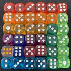 GAME HANDMADE RESIN PATTERN ECO-friendly Portable 6 Sided Acrylic Round Corner Standard Game D6 <b>Dice</b> for Yahtzee Game - Product Image 4