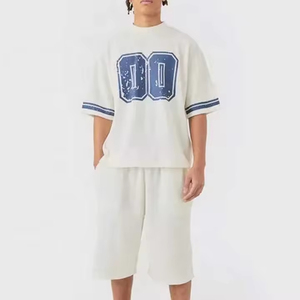 Top High Quality Men's T-Shirt <b>Sets</b> Short Sleeve Summer Sports / Slim Fit <b>Twin</b> <b>Sets</b> with Custom logo Two Pieces <b>Sets</b> Streetwear - Product Image 4