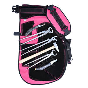 Delantal de seguridad completo para herrador, herramientas, cuchillo para pezuñas, martillo de herrador, alicates para pezuñas, herramienta para quitar calzado equino, clavillero curvo afilado para pezuñas - Product Image 1