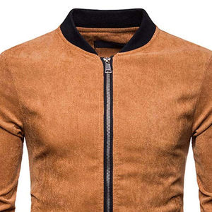 Blouson bomber décontracté pour homme avec logo personnalisé, col côtelé, coupe-vent léger, style pilote, service OEM - Product Image 4