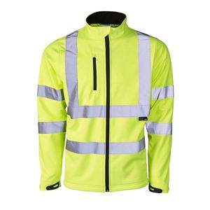 เสื้อแจ็กเก็ตซอฟต์เชลล์ Hi VIS ความปลอดภัยสะท้อนแสงสำหรับผู้ชาย - Product Image 2