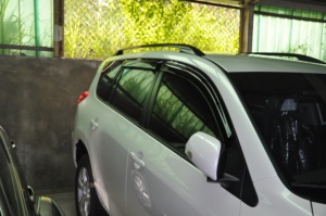 แผ่นบังแดดหน้าต่างรถยนต์ HIC วัสดุ PMMA  ใช้ได้กับรถยนต์โตโยต้า RAV 4 (รุ่นอเมริกา)(XA30) ปี 2006-2012 ได้พอดี 100% - Product Image 3