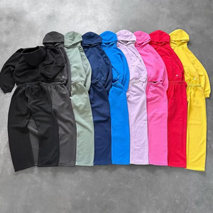 High Quality Sportswear Tracksuits Unisex Pullover Baggy Oversized Gym <b>Set</b> Jogging Suits Blank Hoodie and Jogger <b>Sweatpants</b> <b>Sets</b> - Product Image 2