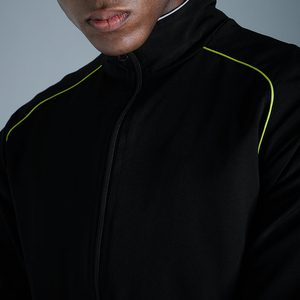 Ensemble de survêtement athlétique pour homme avec logo personnalisé, deux pièces, en nylon et polyester, coupe-vent, décontracté - Product Image 5