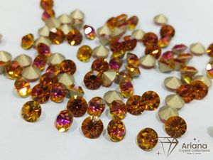 ARIANA Chatones de Cristal con Reverso Puntiagudo, Pedrería de Cristal Multicolor, Volcano, Aurora, Sundown, Hurricane, para Fabricación de Joyas - Product Image 3