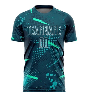 ชุดฟุตบอลสำหรับผู้ชายเสื้อคอกลมแขนสั้น2025ใส่สบายดีไซน์ใหม่โลโก้ออกแบบได้ตามต้องการ - Product Image 3