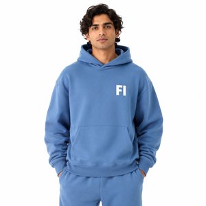 Heavyweight Hoodies <b>Thick</b> <b>Fleece</b> Cotton Sweatshirts Pullover Streetwear Slim Fit Casual Tracksuit Jogger Set Wholesale Supplier - Product Image 1