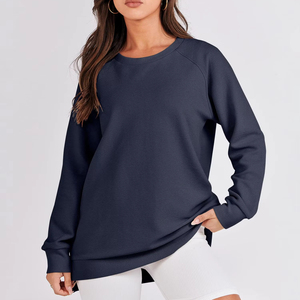 Sweat-shirt décontracté à manches courtes pour femme, pull imprimé à col rond, sweat-shirt uni pour femme, sweats à capuche pour femme. - Product Image 1