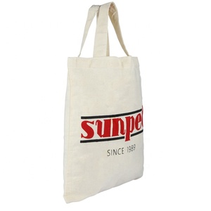 En gros Petite QUANTITÉ MINIMALE DE COMMANDE écologique réutilisable personnalisé logo impression achats sac fourre-tout en toile de coton sac avec fermeture éclair - Product Image 1