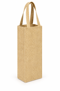 Natural Jute Bottle <b>Bag</b> 11x36x11 cm Four-<b>Fold</b> Stitch Reusable Wine Carrier Eco Friendly Custom Logo Wholesale Gift Packaging B2B - Product Image 4