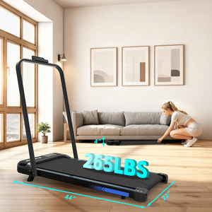 3 in 1 Under Desk Treadmill with Incline Foldable <b>Walking</b> <b>Pad</b> and Jogging Handle Bar for Home Use - Product Image 6