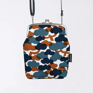 Canvas Coin <b>Purse</b> Crossbody Wallet Kiss Lock Shoulder Pouch Cloud Pattern for Daily Travel - Product Image 1