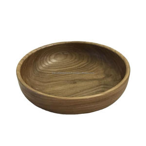 Saladier décoratif haute émail fini alimentaire sûr en bois écologique fruits bols aspect élégant réutilisables bols de service exportation - Product Image 1