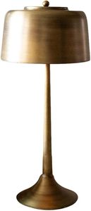 Lampe de table ronde moderne de luxe en aluminium doré - Lampe décorative d'accentuation de style indien pour la maison - Product Image 2