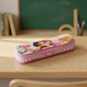 Estuche de Lápices Rosa Mini de Alta Calidad, Ligero, de Plástico, para Almacenamiento de Material Escolar, para Estudiantes, Niños y Promociones - Product Image 4
