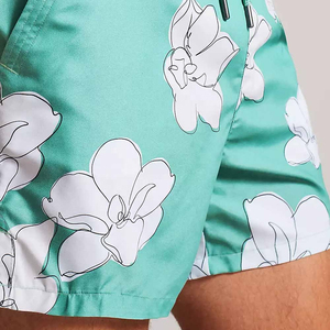 Shorts de Baño para Hombre, 160 GSM, Poliéster y Elastano, Secado Rápido, con Cordón Ajustable, Forro de Malla, Ropa de Playa, Fabricante OEM Personalizado con Marca Privada - Product Image 4