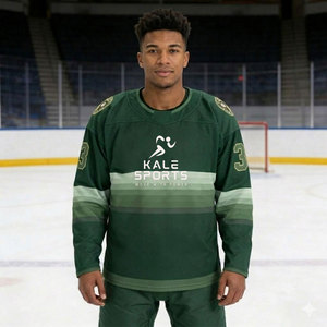 Service OEM, vente en gros, maillot de hockey personnalisé pas cher, sublimation, 100% polyester, écologique, respirant, imperméable, coupe-vent - Product Image 1
