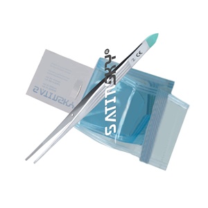 Manche de scalpel en acier à usage unique n°3, scalpel chirurgical manuel jetable fixe, certifié CE, emballé individuellement dans un carton pratique - Product Image 3