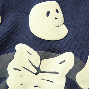 T-shirts personnalisés de haute qualité 100% coton, coupe ample, respirants, impression puff, avec logo personnalisé pour hommes, col rond - Product Image 5