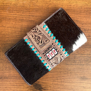 กระเป๋าสตางค์ยาวแบบยาวสำหรับผู้หญิงกระเป๋าคลัทช์หนังแท้แบบตะวันตกใช้เดินทางได้ทุกวัน - Product Image 2