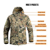 Chaqueta de Caza para Hombre, Personalizable, de Lona, Ecológica, Ligera, Transpirable, Resistente al Viento y a la Humedad, para Invierno