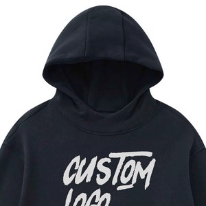 Sweat à capuche pour homme en polyester/coton 450 g/m², délavé à l'acide, effet vieilli, avec broderie appliquée personnalisée, streetwear d'hiver, écologique - Product Image 4
