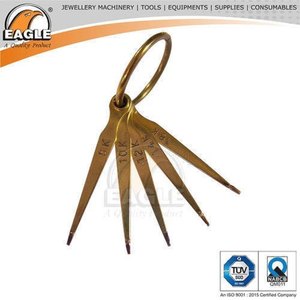 Kit de Prueba de Oro Eagle con Agujas Ajustables, Medidor de Anillos de Latón, 5 kg, para Fabricación de Joyas - Product Image 1