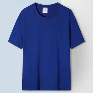 เสื้อยืดผ้าฝ้าย100% แบบสั่งทำพิมพ์โลโก้ด้านหน้าผ้าเจอร์ซีย์สไตล์ลำลองดีไซน์พื้น - Product Image 6