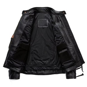 Genuine Fashion <b>Leather</b> <b>Jacket</b> <b>Leather</b> <b>Jacket</b> With Removable Hood Customized <b>Leather</b> <b>Jackets</b> - Product Image 2
