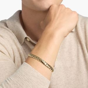 Pulsera de eslabones elegantes de 9 pulgadas en oro amarillo - Product Image 3